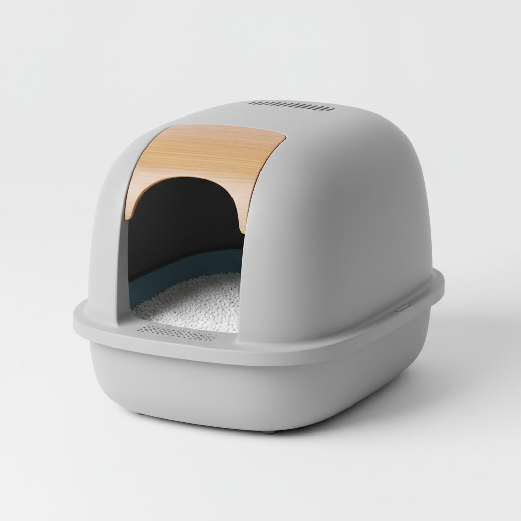 Arenero para gatos con tapa y filtro de carbón activado