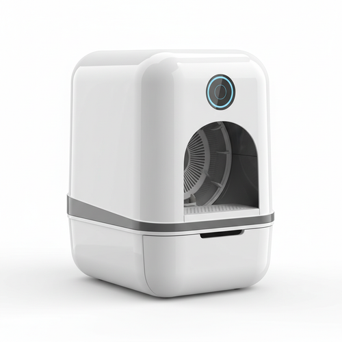 Arenero autolimpiable para gatos con sensor inteligente